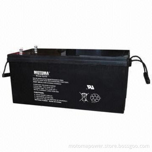 12V SLead-Acid Storage Battery with 200Ah Capacity and Deep Cycle Feature for Solar and Wind System